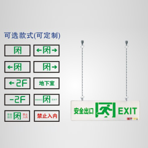 集中電源集中控制型消防應(yīng)急雙面吊裝標(biāo)志燈具